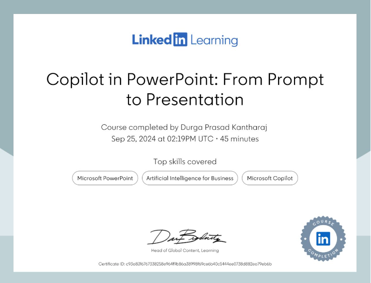 Copilot in PowerPoint From Prompt to Presentation