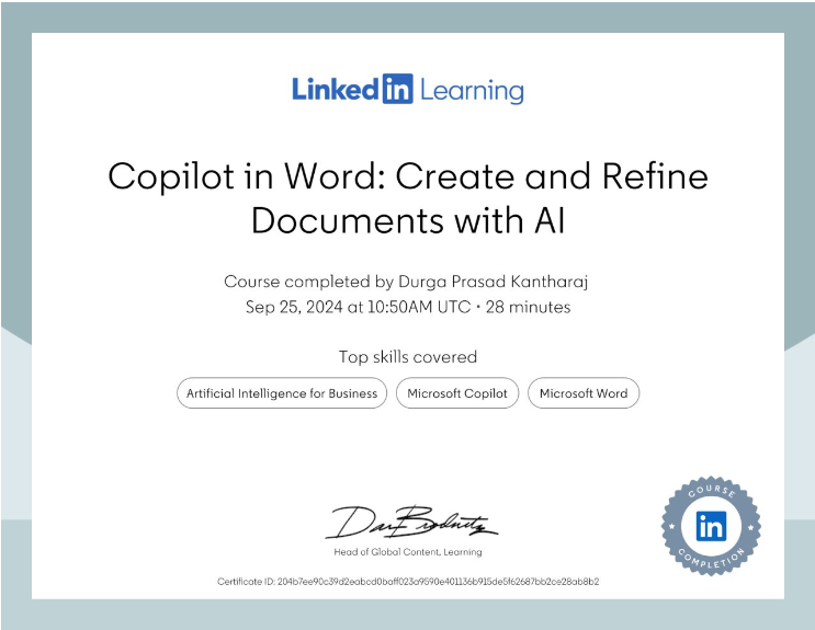 Copilot in Word Create and Refine Documents with AI