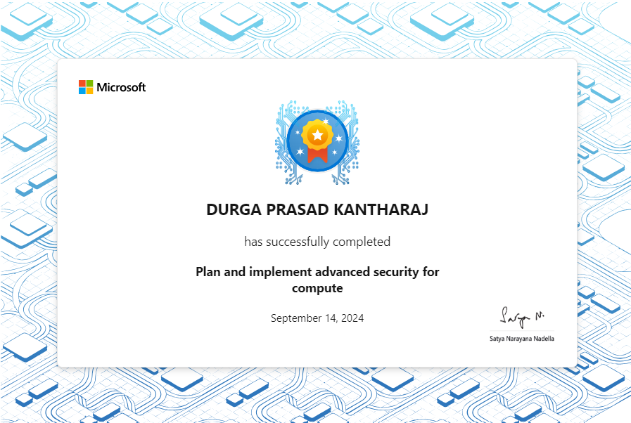 Plan and implement advanced security for compute