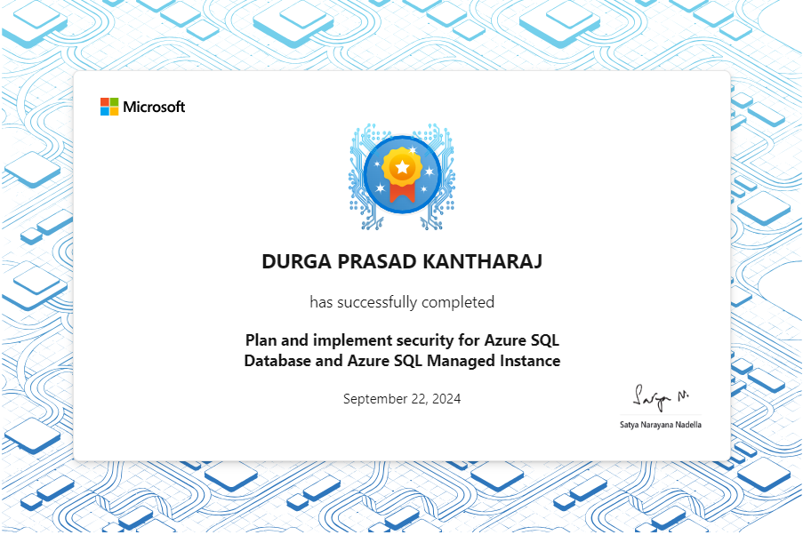 Plan and implement security for Azure SQL Database and Azure SQL Managed Instance