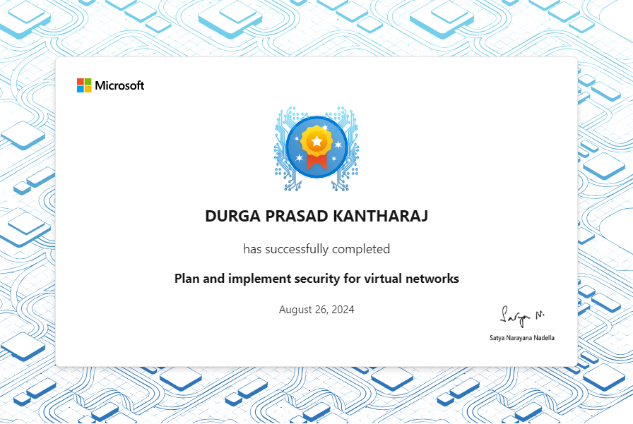 Plan and implement security for virtual networks